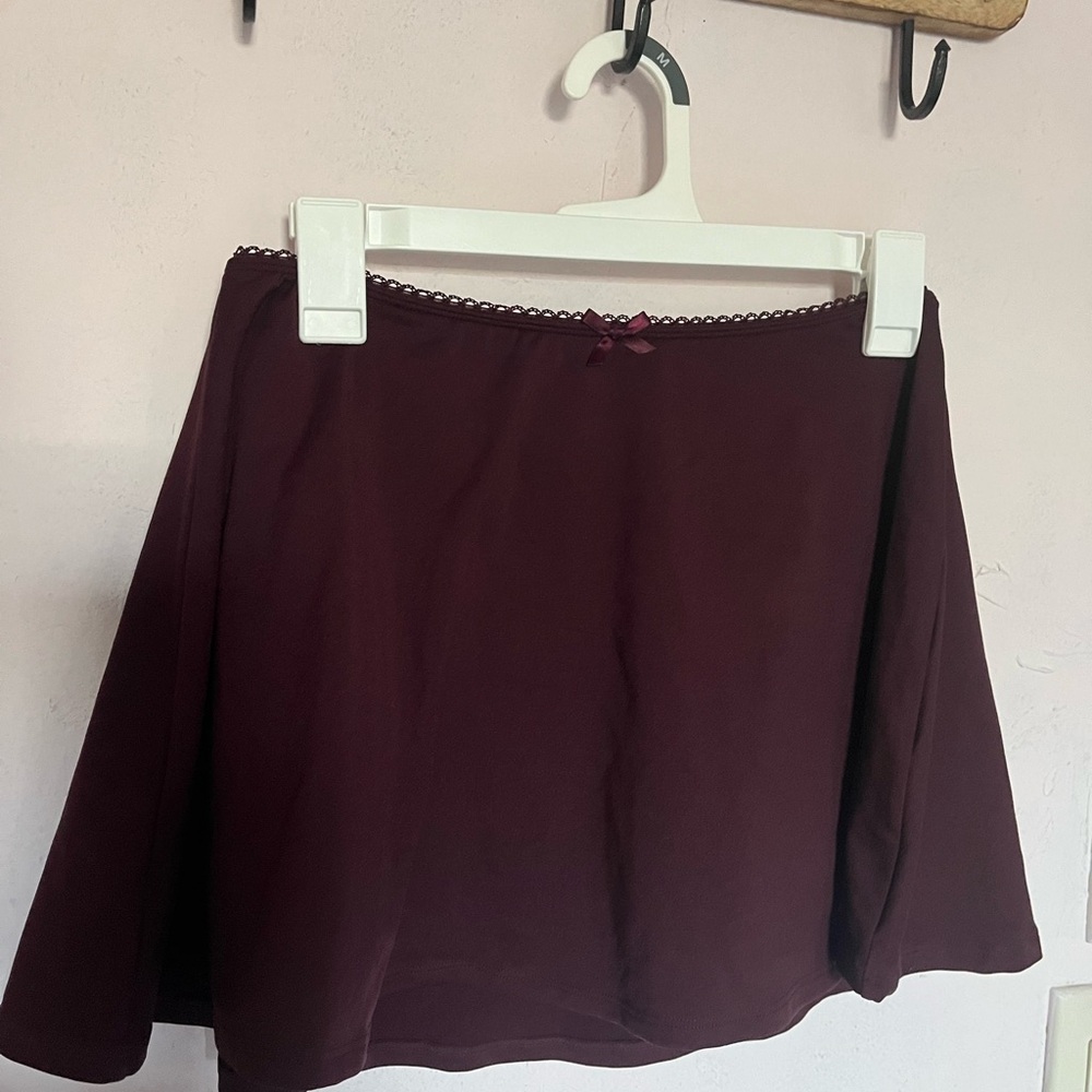 Target Wild Fable Deep Burgundy Mini Skirt